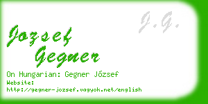 jozsef gegner business card